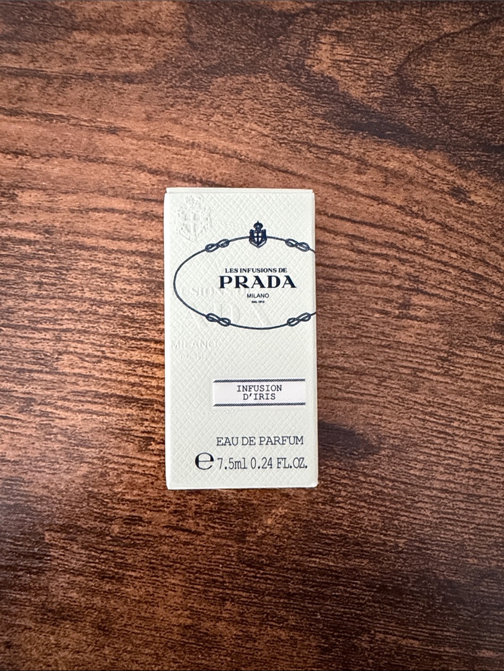 Prada Infusion d'Iris Mini Eau de Parfum – Cream & Navy Accents